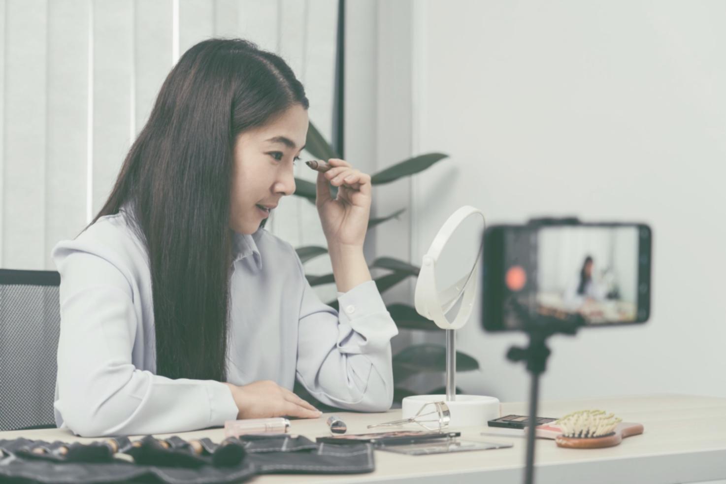 Reporter conducting street interviews with local community members